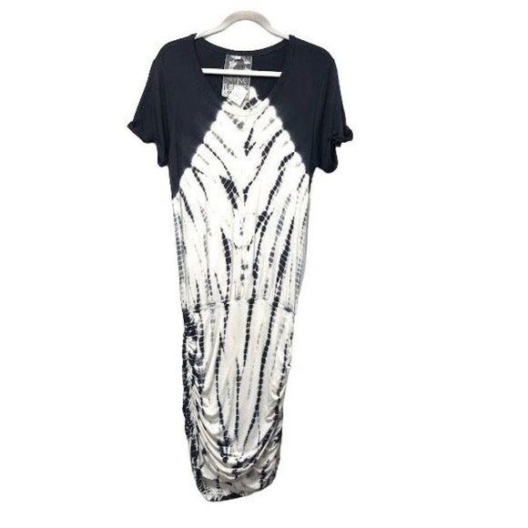 NWT Young Fabulous and Broke Black and White Tye Die Summer Dress S - Picture 3 of 8